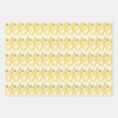 よくはしゃぐ&ブユニークライト誕生日カラフルビッグフット ラッピングペーパーシート (正面2)