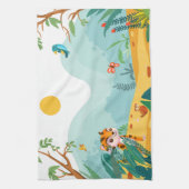 よくはしゃぐ&説明よくはしゃぐ的Jungle Cubデジタル キッチンタオル (縦)