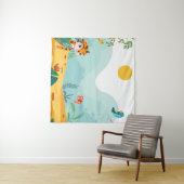 よくはしゃぐ&説明よくはしゃぐ的Jungle Cubデジタル タペストリー (インサイチュ)