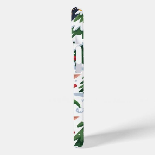 よくはしゃぐChristmas Elfs Snow iPhone / iPadケース Case-Mate iPhoneケース (裏面 / 左)