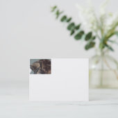 よくはしゃぐDave Chubbyホワイトビジネスカード–100パック 名刺 (スタンド正面)