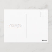 よくはしゃぐGroundhog Close Up Wildlife ポストカード (裏面)