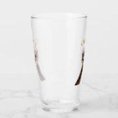 よくはしゃぐOstrich Glass応援 – テキスト タンブラーグラス (左)