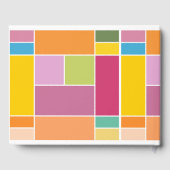 よくはしゃぐSpringtimeジオメトリブロック ゲストブック (裏面)