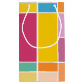 よくはしゃぐSpringtimeジオメトリブロック スモールペーパーバッグ (裏面)