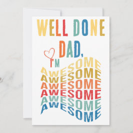 よくやったパパ、私は最高!お父さんの日におすすめのユーモアあふれる名言 シーズンカード
