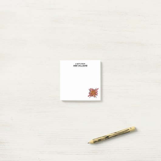 よくやった名前をカスタムするおもしろいレトロ漫画本 ポストイット (デスク上)