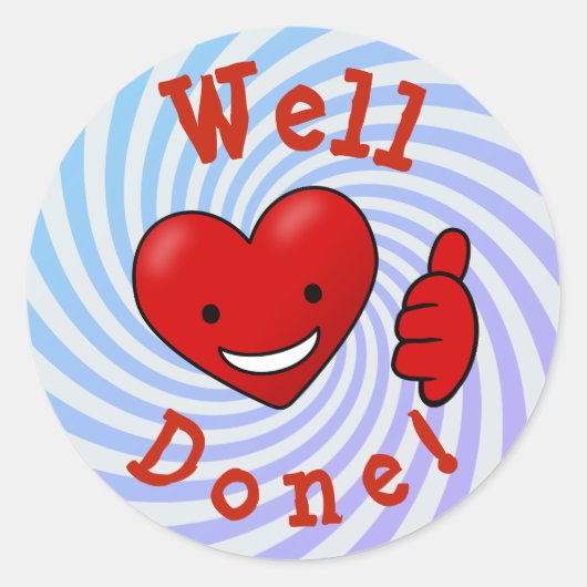 よくやった賞 ラウンドシール (正面)