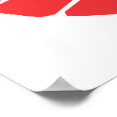 よくやった赤い看板 ポスター (角)