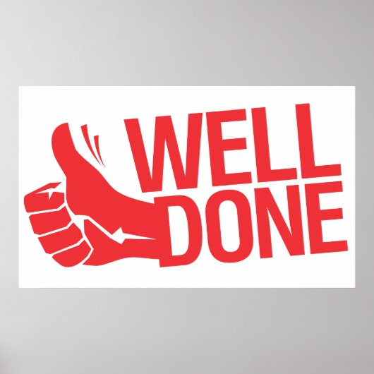 よくやった赤い看板 ポスター (正面)