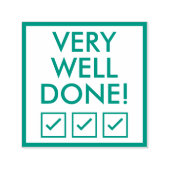 「よくやった！」 グレーディング用ゴム印 セルフインキングスタンプ (デザイン)