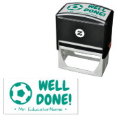 "よくやった！" +教育者の名前ラバースタンプ セルフインキングスタンプ (インサイチュ)