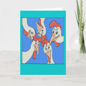 よくカードを手に入れるあなたを見る漫画の鶏 カード (正面)