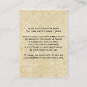 よくカードを望む茶色の田舎臭いメイソンの瓶 エンクロージャーカード (裏面)