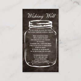 よくカードを望む茶色の田舎臭いメイソンの瓶 エンクロージャーカード