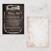 よくカードを望む茶色の田舎臭いメイソンの瓶 エンクロージャーカード (正面/裏面)