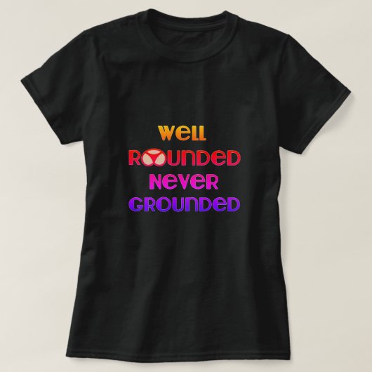 よく丸い決して接地されていないTシャツ Tシャツ (デザイン正面)
