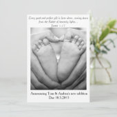 よく及び完全なギフトの~の妊娠の発表 案内状 (スタンド正面)