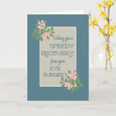 よく取得，眼手術カード，ピンクのドグロス，青 カード (黄色い花)