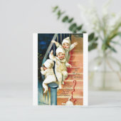 よく古いクリスマス シーズンポストカード (スタンド正面)