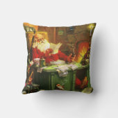 よく古いサンタクロース クッション (裏面)