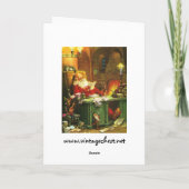 よく古いサンタクロース シーズンカード (裏面)