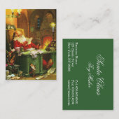 よく古いサンタクロース 名刺 (正面/裏面)