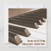 よく古い幾日の懇親会の招待 招待状 (正面)