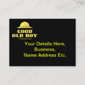 よく古い男の子の名刺 名刺 (裏面)
