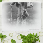 よく古くすてきな浮浪者のふきん キッチンタオル (折り畳み)