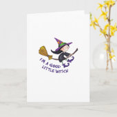 よく小さい魔法使い カード (黄色い花)