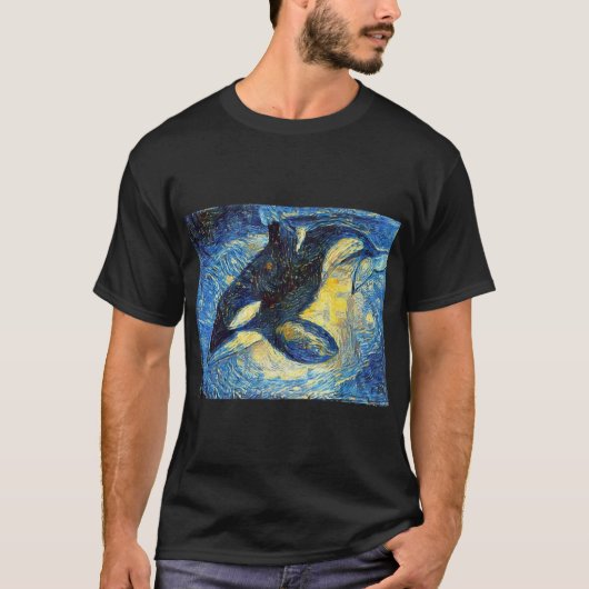 よく整えられたヴァンインスパイアゴッホ Tシャツ (正面)