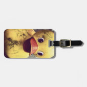 よく旅された黄色のゴムダッキー(アヒルちゃん) ラゲッジタグ (正面横)