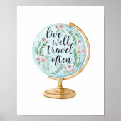 よく暮らし、頻繁に旅行 ポスター (正面)