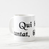 よく歌う彼は、二度祈ります コーヒーマグカップ (正面左)