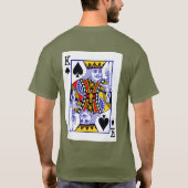 よく武装したキング – 文字Tシャツなし Tシャツ (裏面)