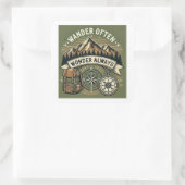 よく歩く。常疑問に思に スクエアシール (バッグ)