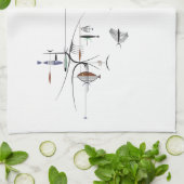 よく海のアメリカ人のMoJoの台所タオルの キッチンタオル (折り畳み)