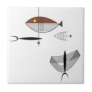 よく海のセラミックタイルTrivet 4.25"の タイル