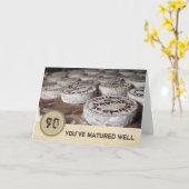よく熟成した90誕生日オールドチーズ カード (黄色い花)