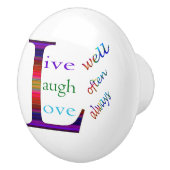 よく生きる、笑う、いつもSTaylorの愛 セラミックノブ (右)