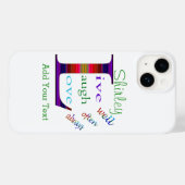 よく生きる、笑う、いつもSTaylorの愛 Case-Mate iPhoneケース (裏面 (横))