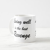 よく生存は最も最高のな復讐-コーヒー・マグです コーヒーマグカップ (正面左)