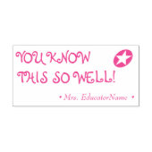 「よく知っているだろう！」 +カスタム先生名 セルフインキングスタンプ (デザイン)