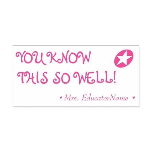 「よく知っているだろう！」 +カスタム先生名 セルフインキングスタンプ (デザイン)