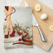 よく知っている悪魔 キッチンタオル (四つ折り)