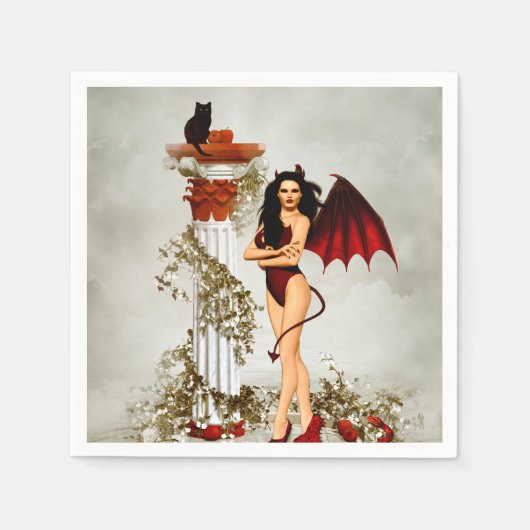 よく知っている悪魔 スタンダードカクテルナプキン (正面)