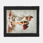 よく知っている悪魔 フリースブランケット (正面(横))