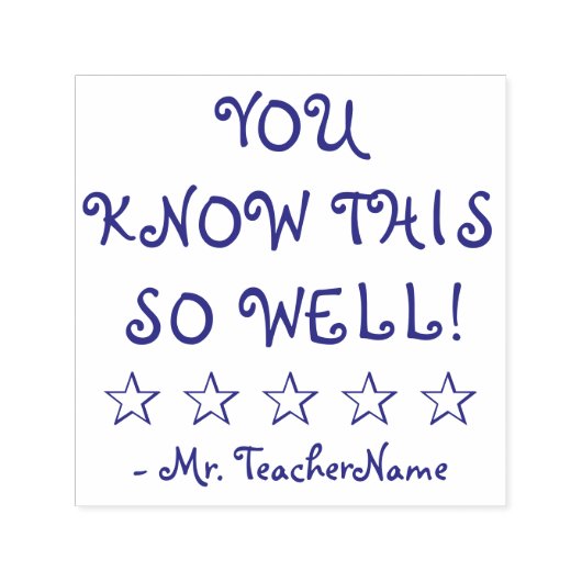 「よく知ってるね！」 +チューターカスタム名 セルフインキングスタンプ (デザイン)