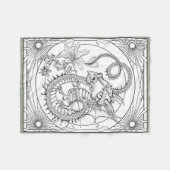 よく知られたドラゴン: Sonja A.S.著DIYの着色 フリースブランケット (正面(横))